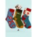 Casual Cartoon flower Cotton Mid Calf Socks