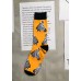 Women Jacquard Paitings Cotton Mid Calf Socks